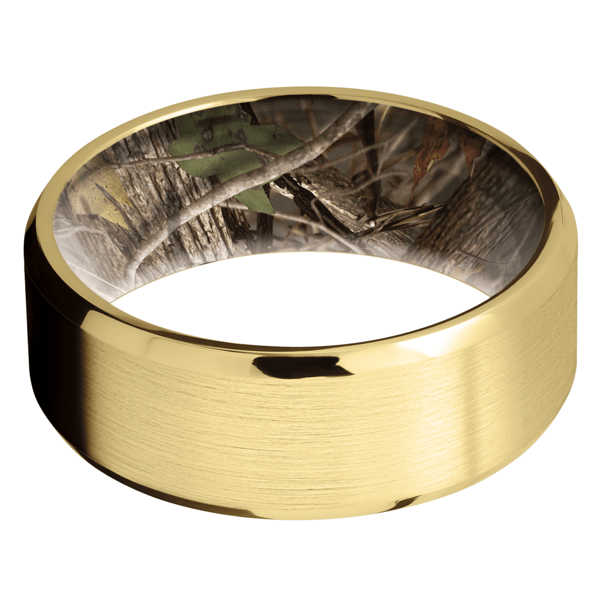 10K Yellow Gold + Satin Finish + King&#39;s Woodland