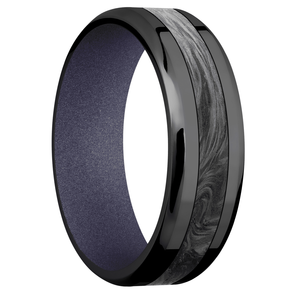 Zirconium + Polish , Polish Finish + Crushed Orchid
