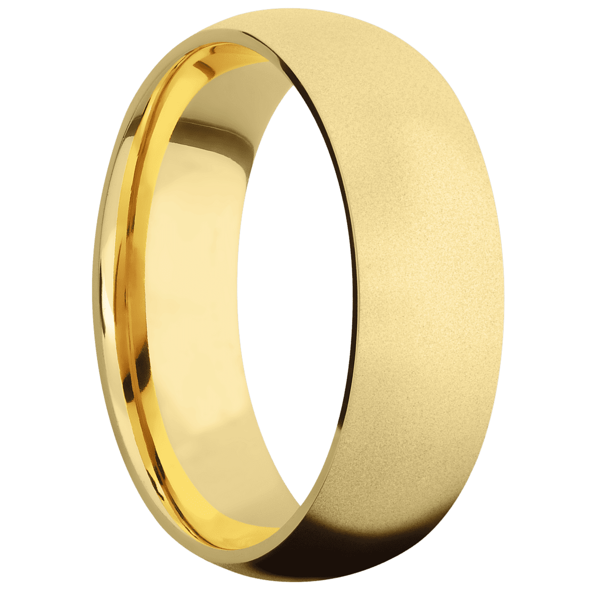 10K Yellow Gold + Bead Finish