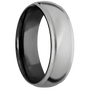 Titanium + Bead , Polish Finish + Zirconium