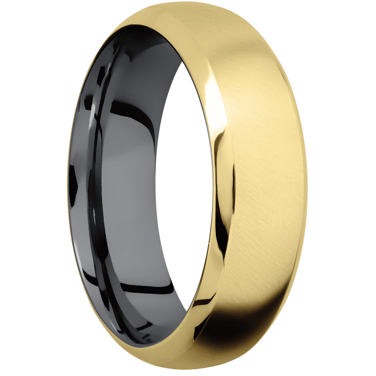 10K Yellow Gold + Anglesatin , Polish Finish + Tantalum