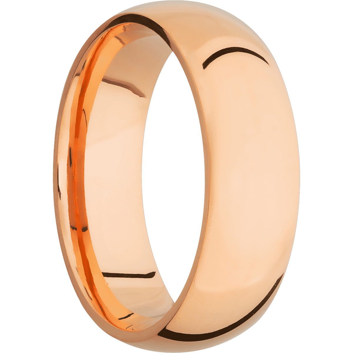 18K Rose Gold + Polish Finish