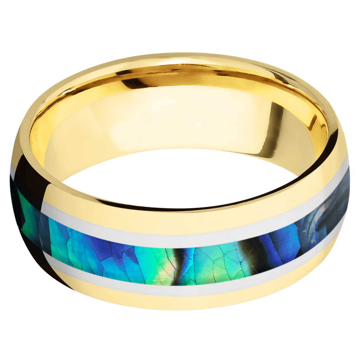 14K Yellow Gold + Polish Finish