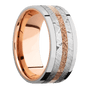 Platinum + Polish Finish + 14K Rose Gold
