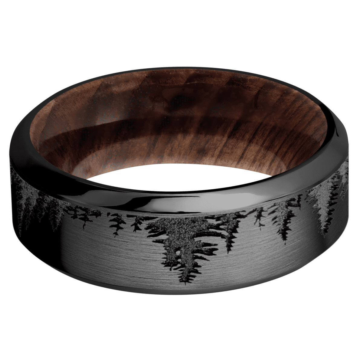 Zirconium + Satin , Polish Finish + Sequoia