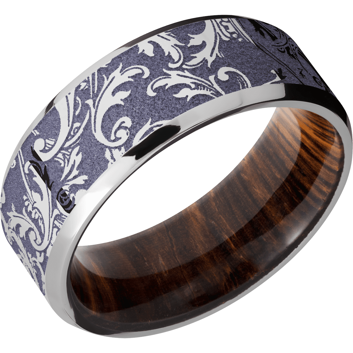 Cobalt Chrome + Polish , Polish Finish + Cocobolo