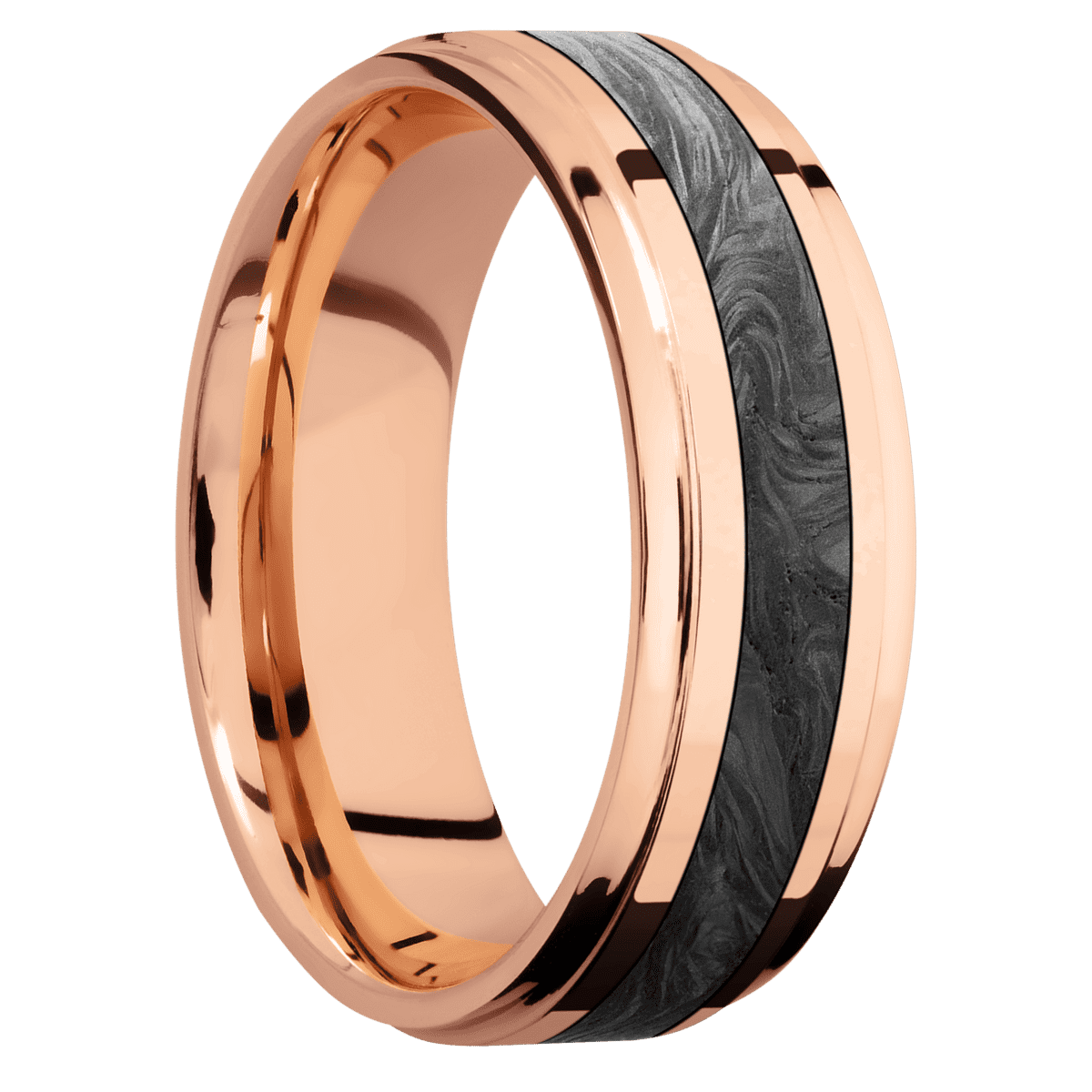 14K Rose Gold + Polish , Polish Finish