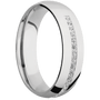 18K White Gold + Polish Finish