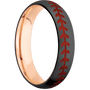 Zirconium + Satin Finish + 14K Rose Gold