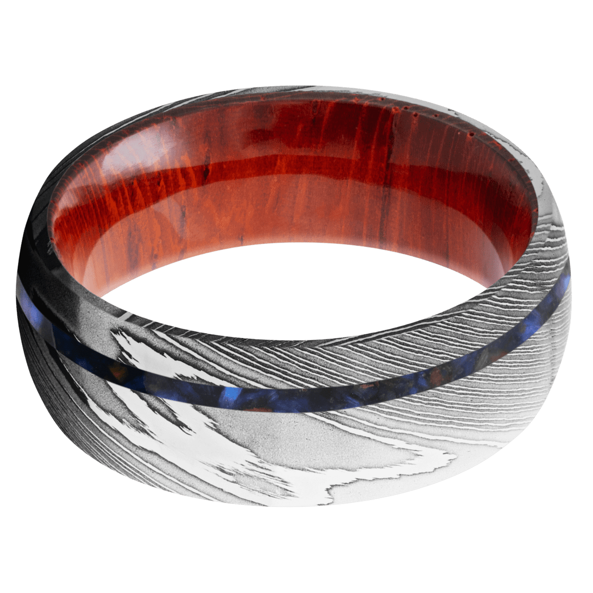 Damascus + Polish Finish + Padauk - Emblem