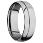 10K White Gold + Satin , Satin Finish + Tantalum