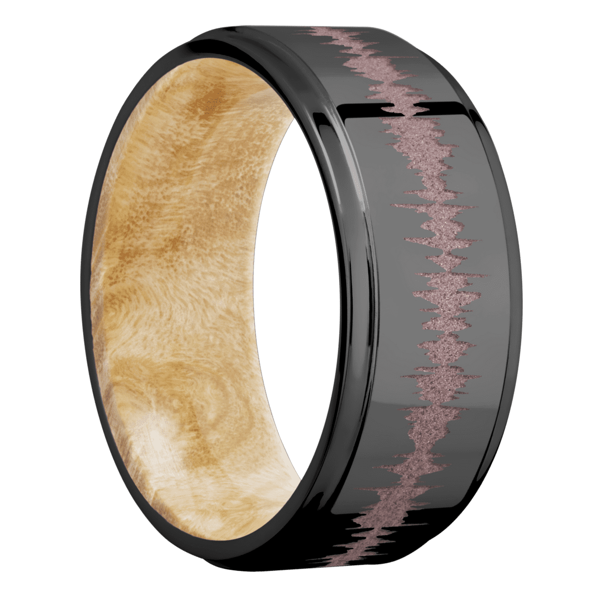 Zirconium + Polish , Polish Finish + Boxelder Burl