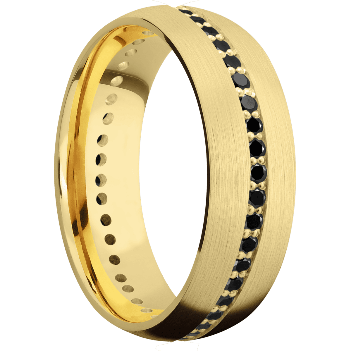 10K Yellow Gold + Satin Finish