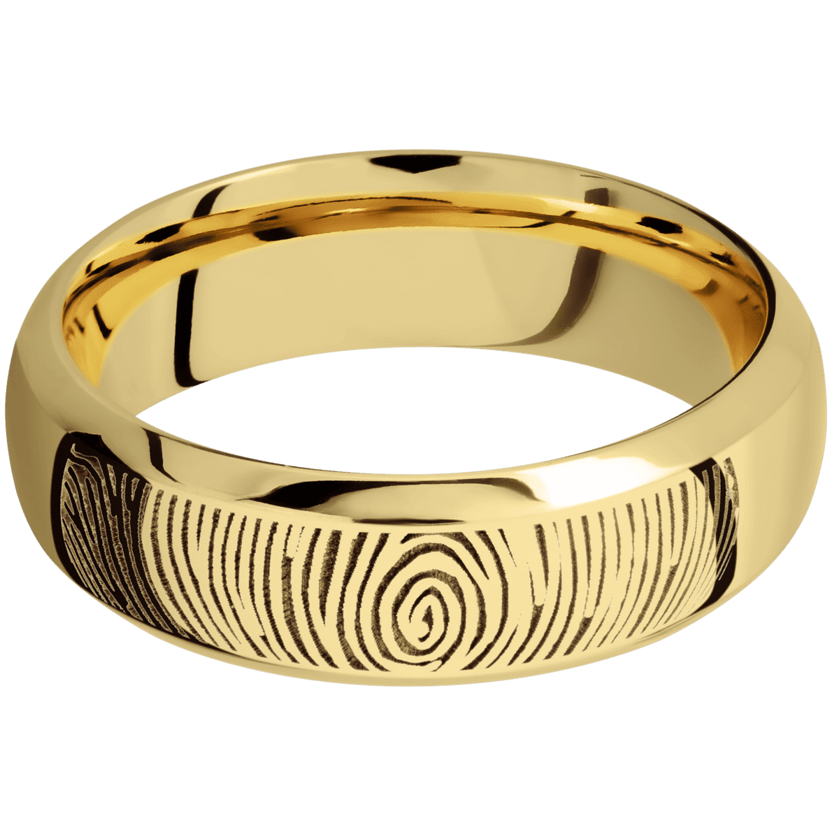 14K Yellow Gold + Polish , Polish Finish