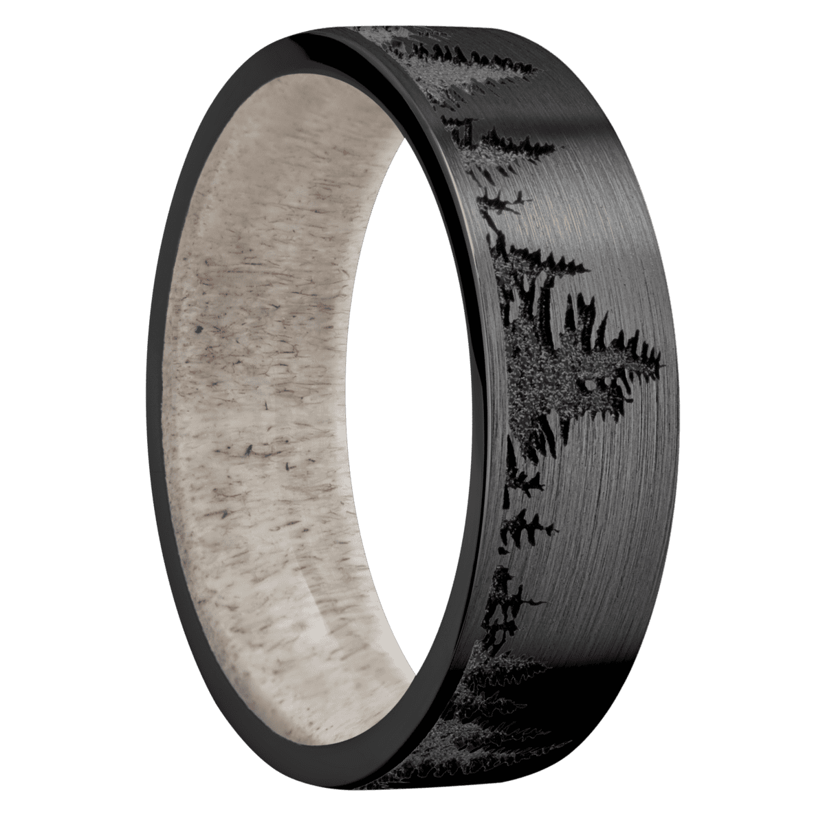 Zirconium + Satin Finish + Antler