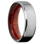 Titanium + Satin , Polish Finish + Blood Wood