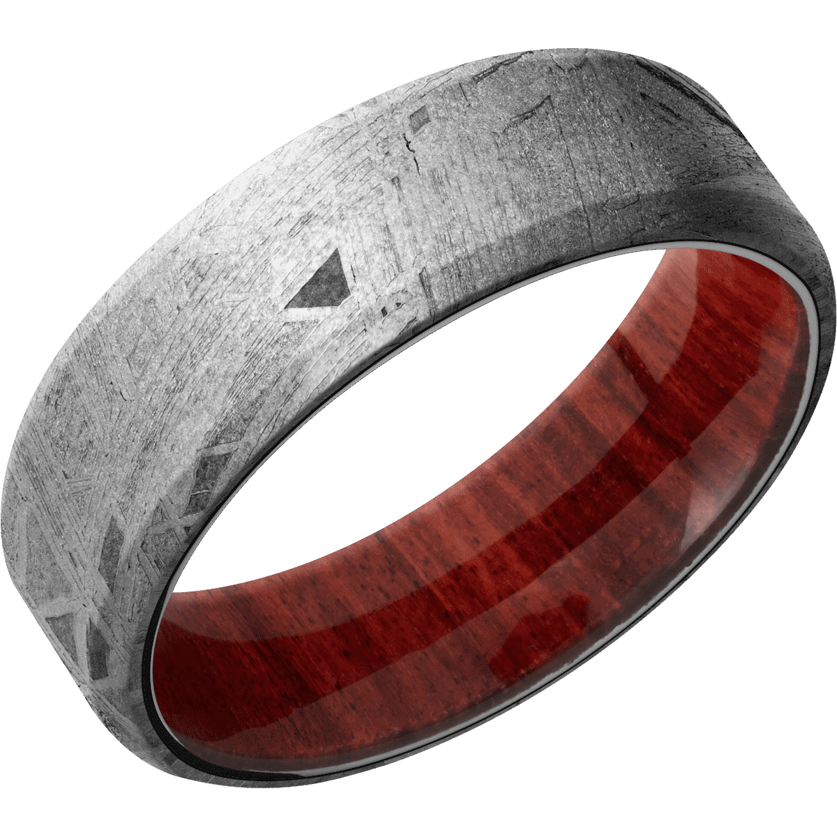 Meteorite + None Finish + Red Heart