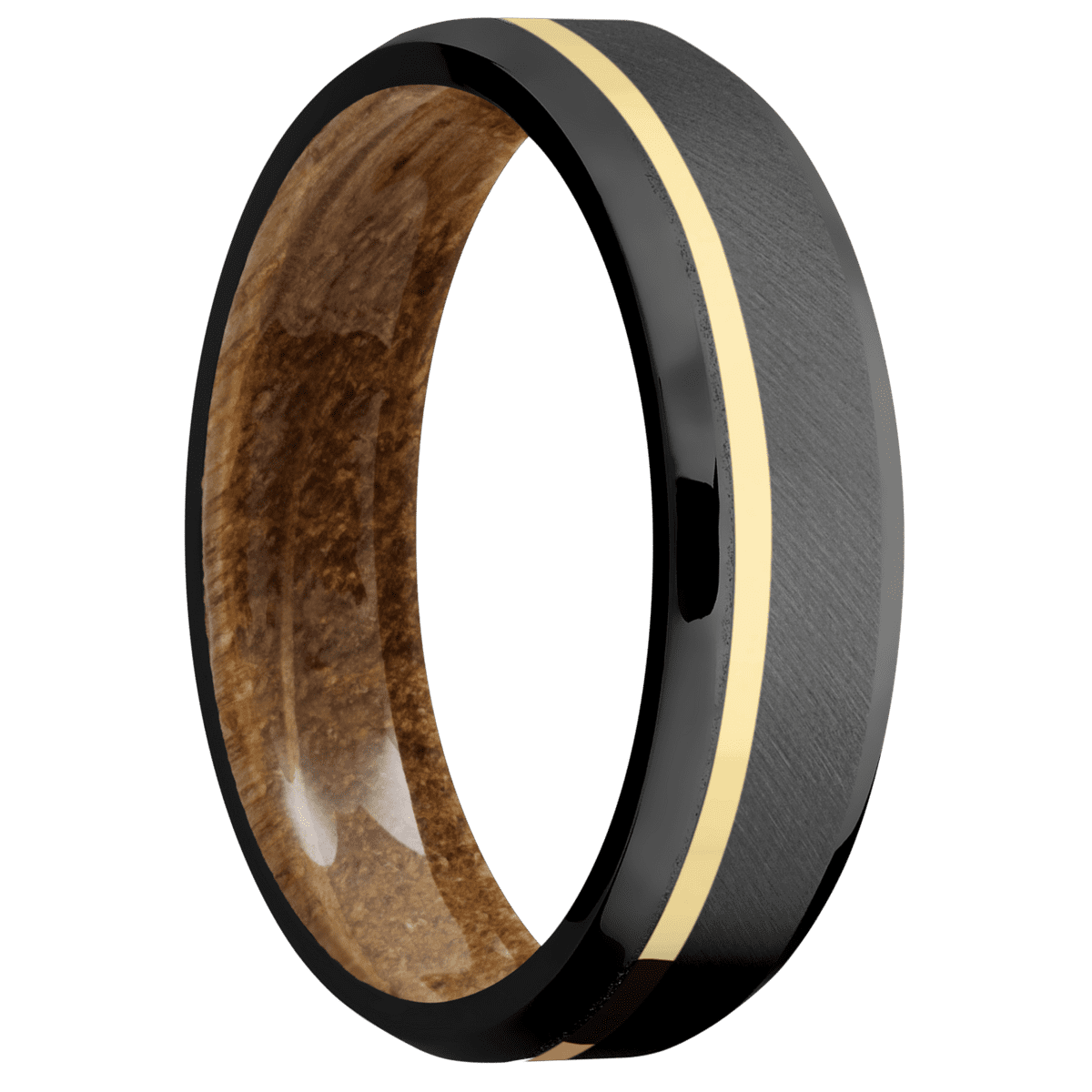 Zirconium + Anglesatin , Polish Finish + Whiskey Barrel