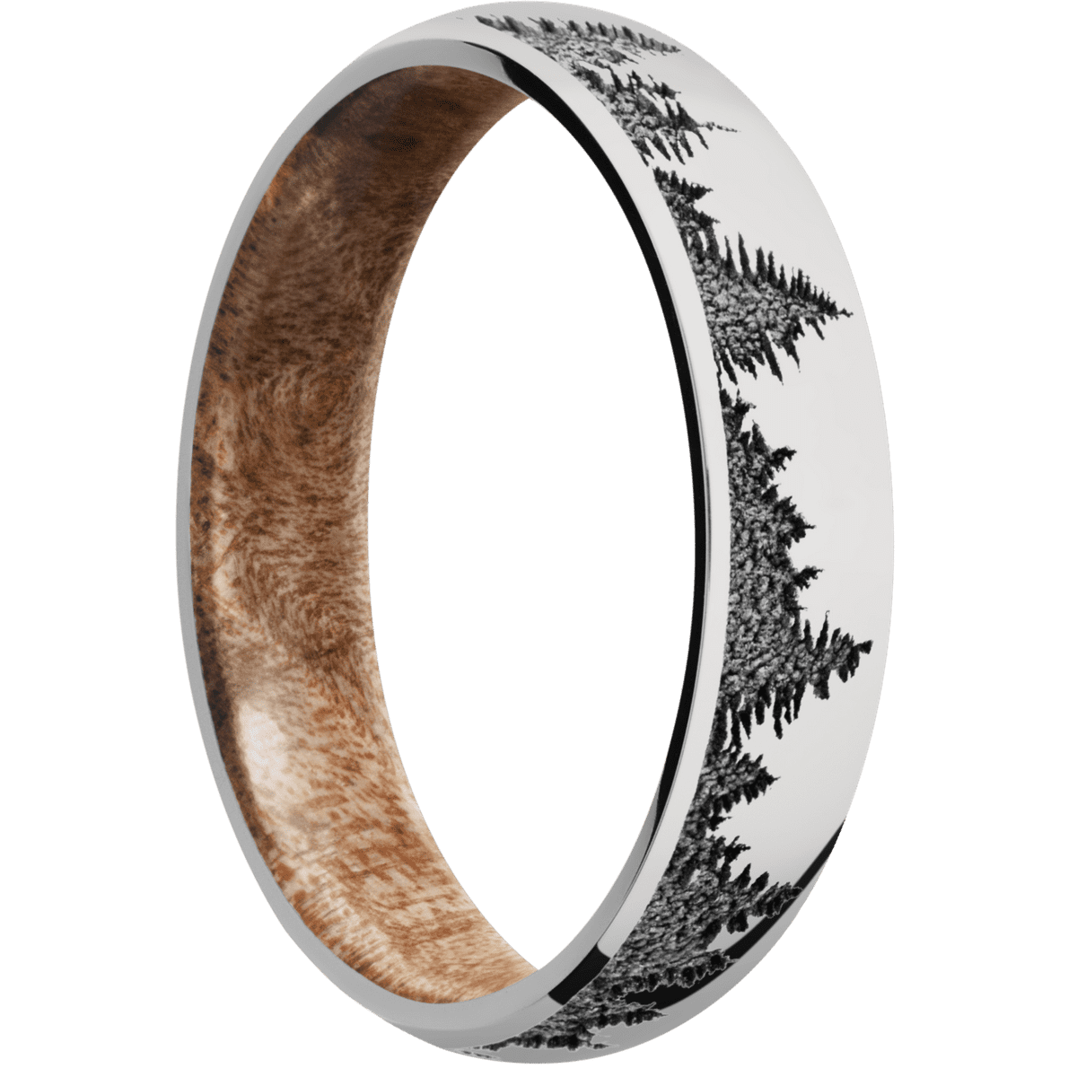 Platinum + Polish Finish + Maple Burl