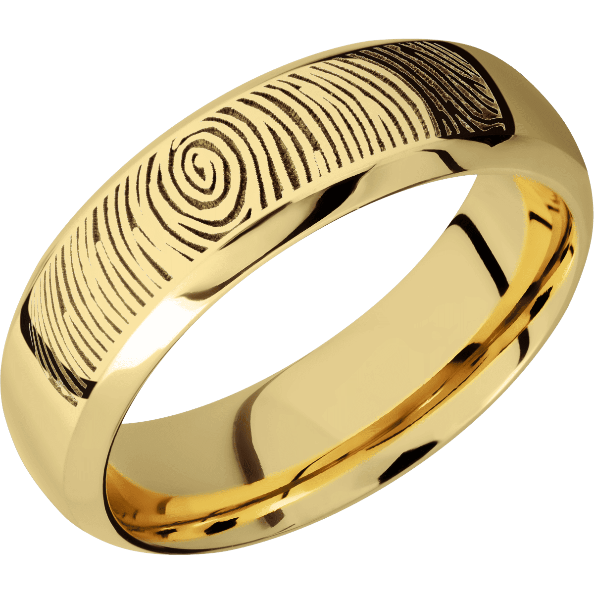 14K Yellow Gold + Polish , Polish Finish