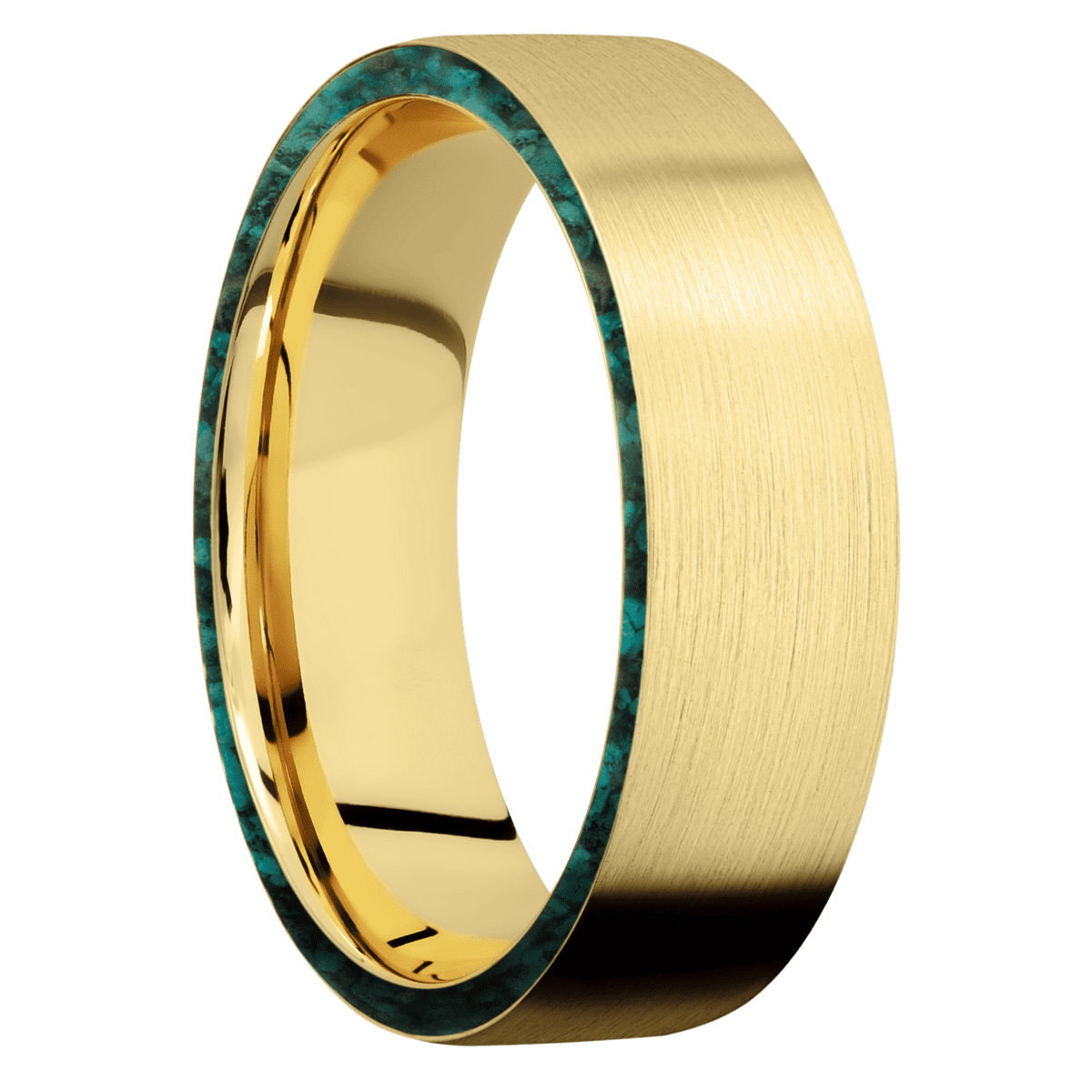 10K Yellow Gold + Satin Finish