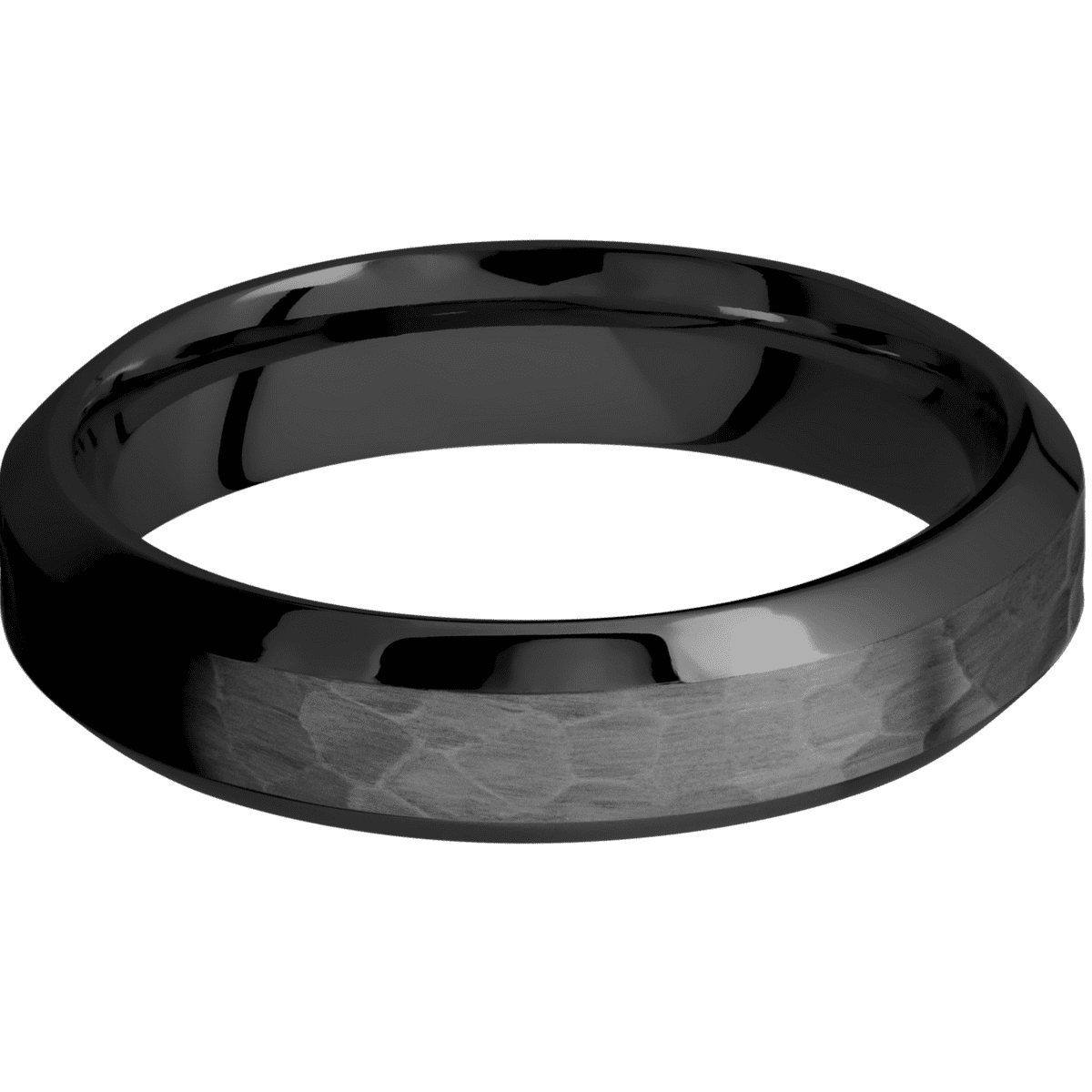 Zirconium + Hammer , Polish Finish
