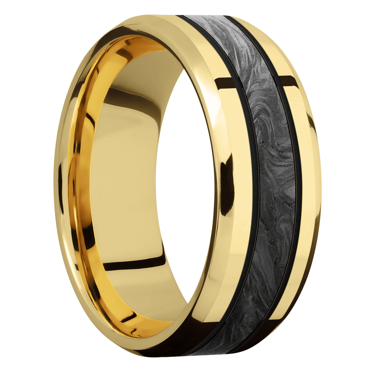 14K Yellow Gold + Polish , Polish Finish