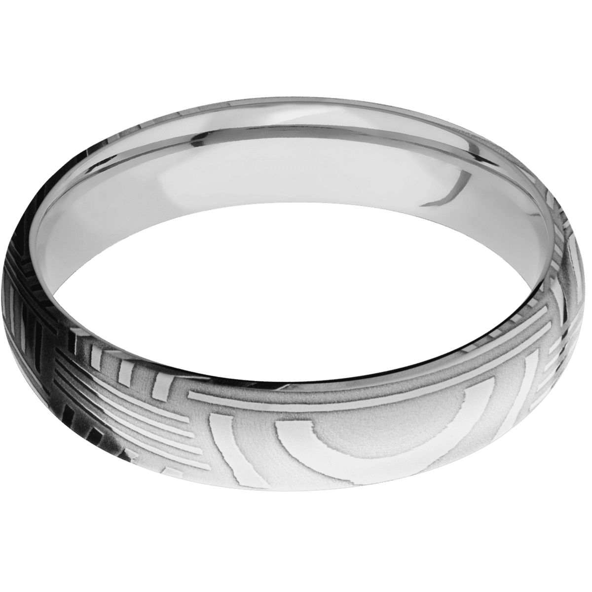 Basketweave + Polish Finish + Titanium