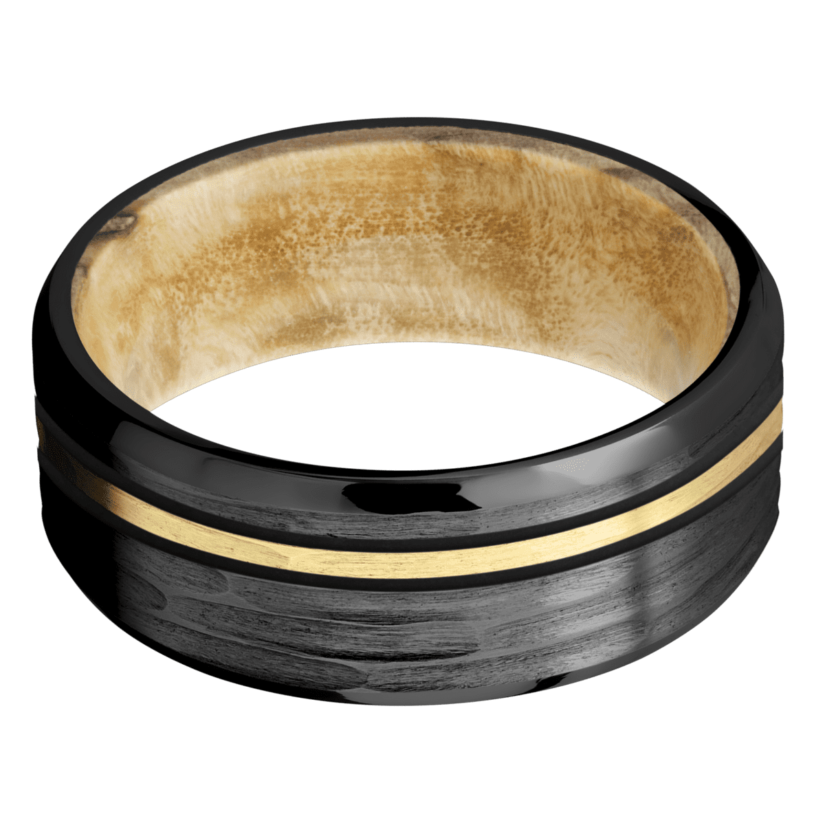 Zirconium + Treebarkh , Polish Finish + Boxelder Burl