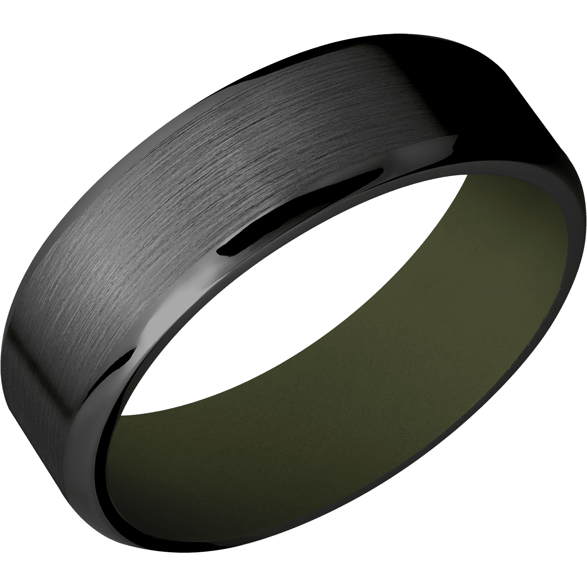 Zirconium + Satin , Polish Finish + Vintage Green