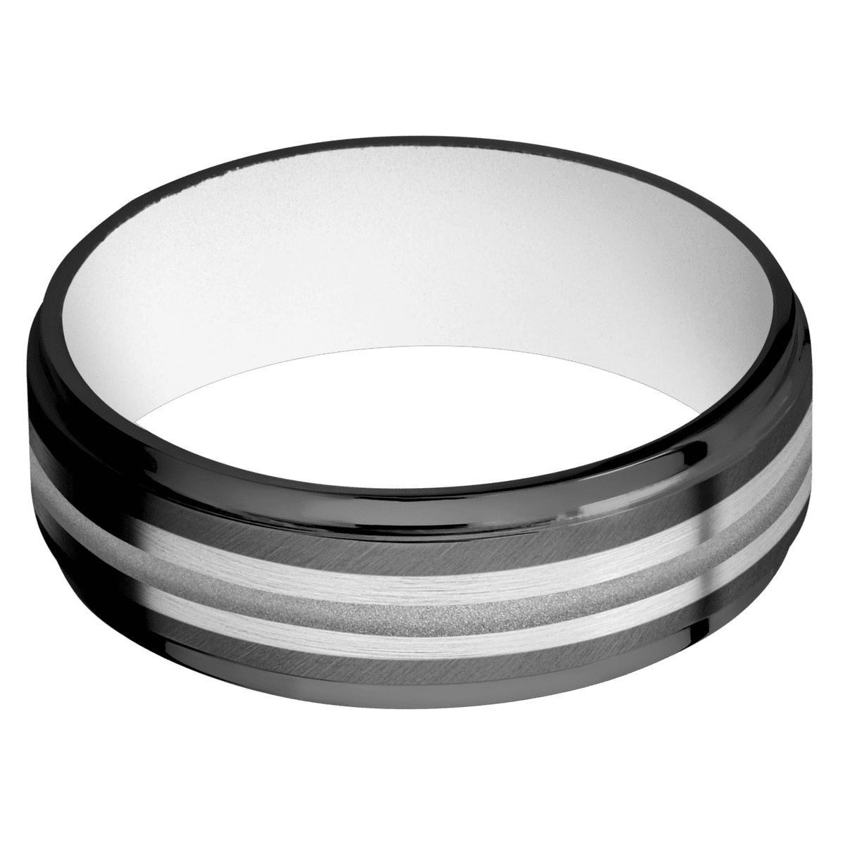 Zirconium + Anglesatin , Polish Finish + White