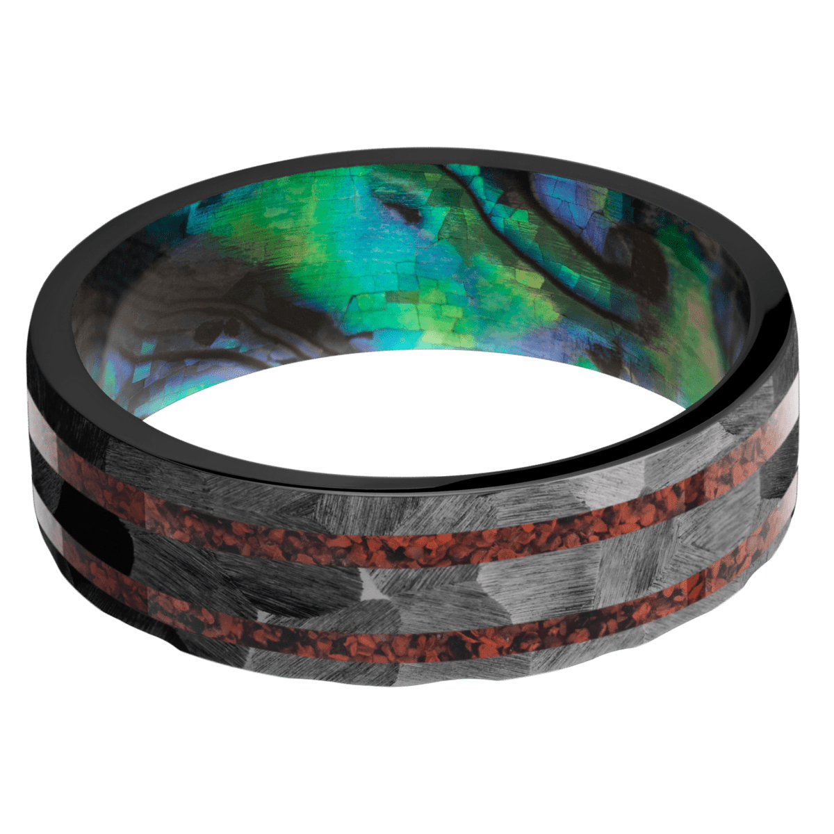 Zirconium + Rock , Rock Finish + Abalone Sleeve