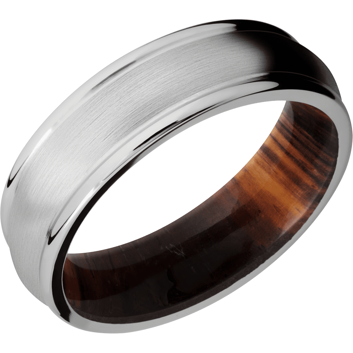 Titanium + Satin , Polish Finish + Cocobolo