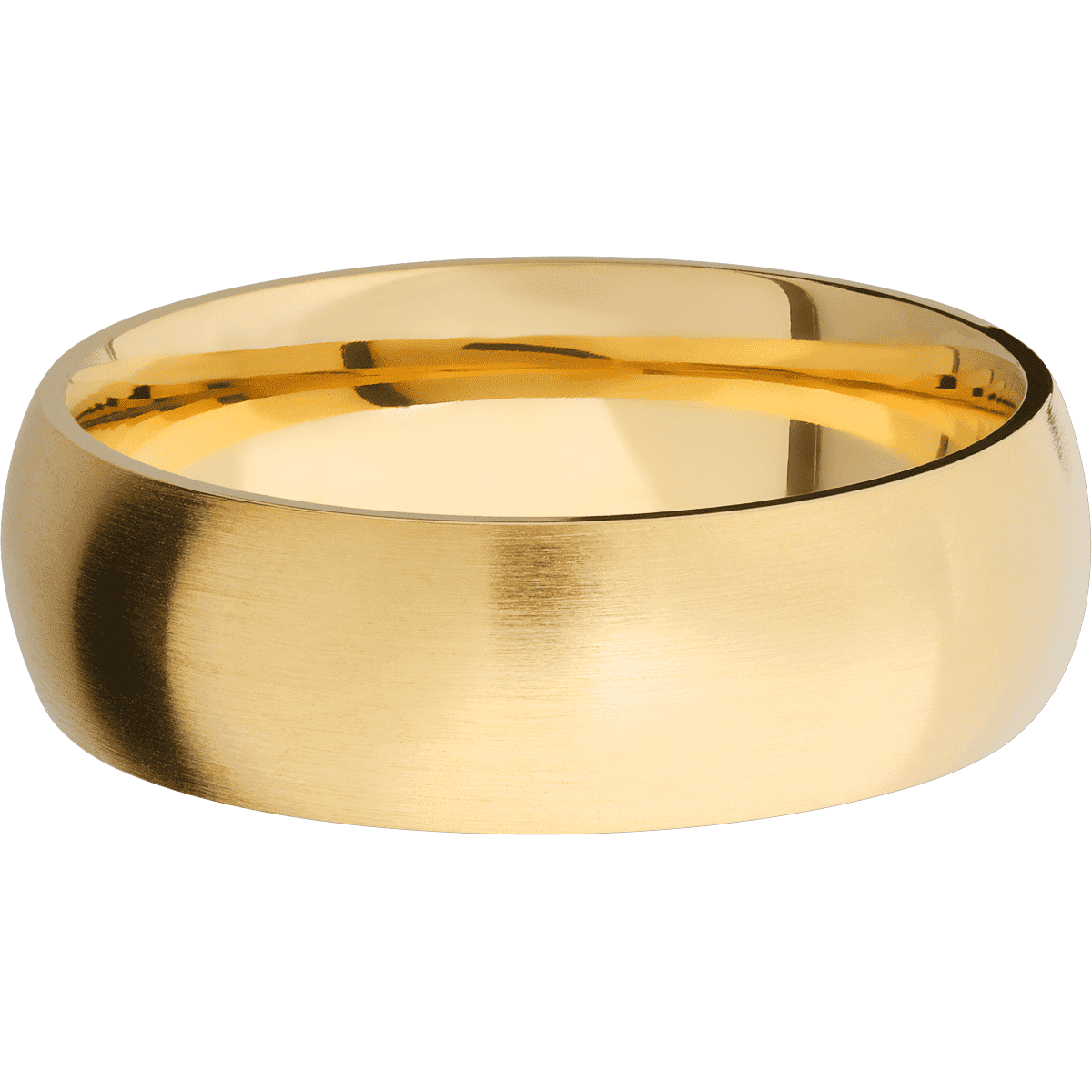 18K Yellow Gold + Satin Finish