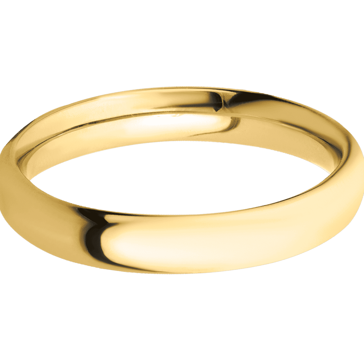 18K Yellow Gold + Polish Finish