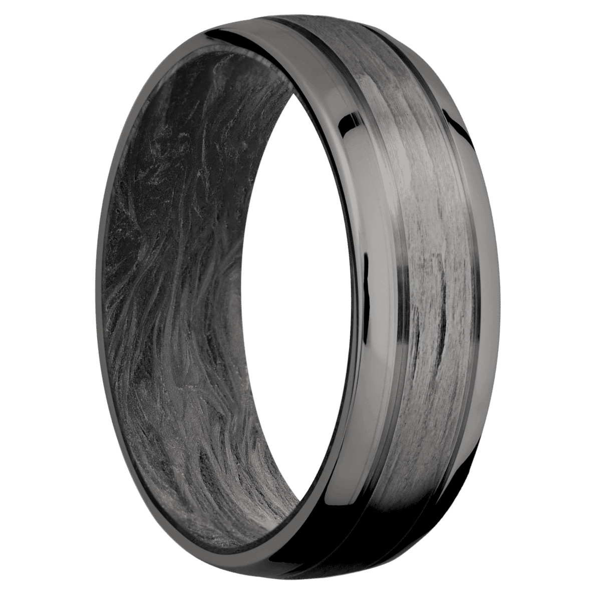 Tantalum Noir + Treebarkh Finish + Forged Carbon Fiber Sleeve
