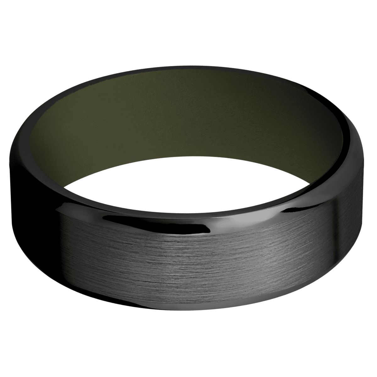 Zirconium + Satin , Polish Finish + Vintage Green