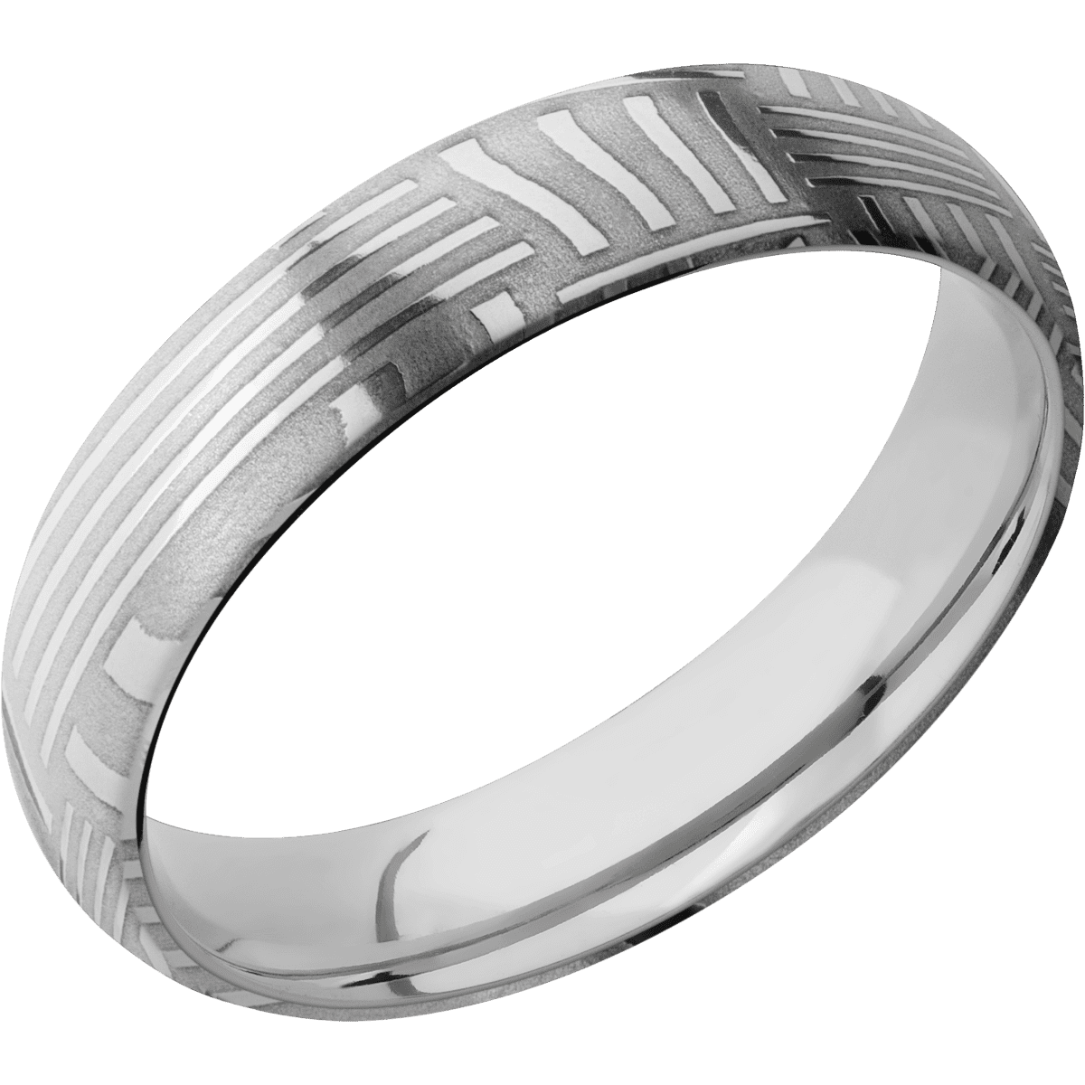 Basketweave + Polish Finish + Titanium