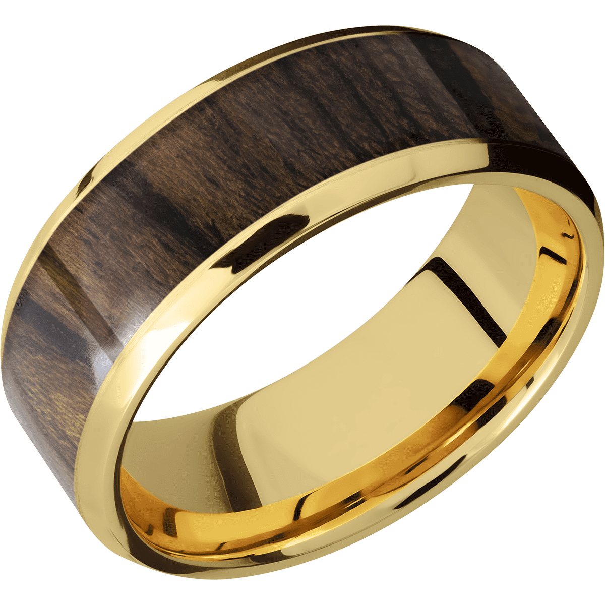 14K Yellow Gold + Satin Finish