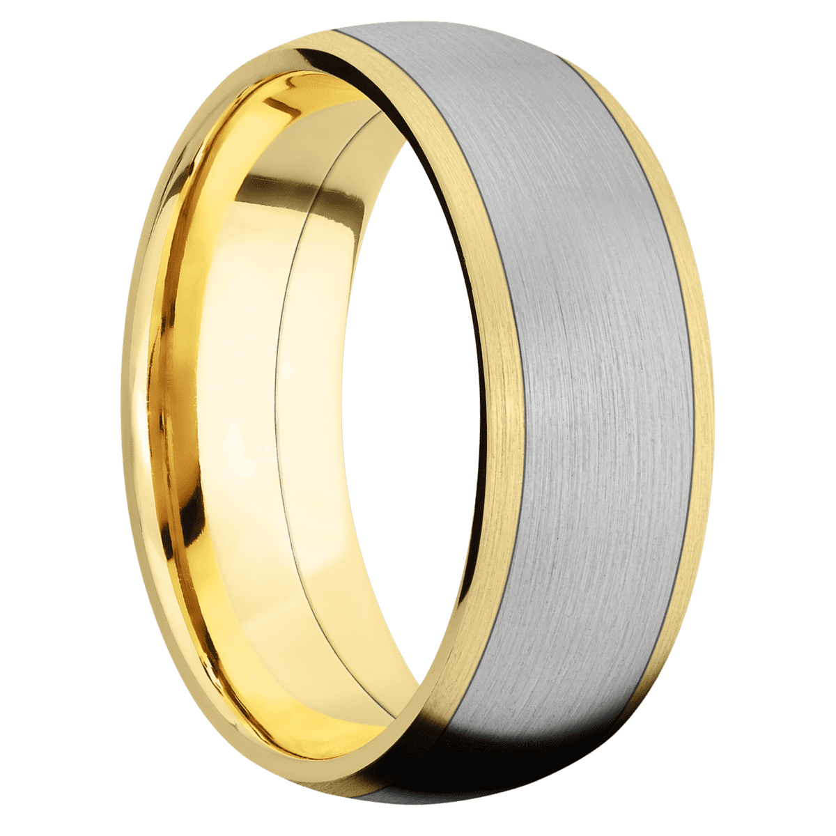 18K Yellow Gold + Satin Finish