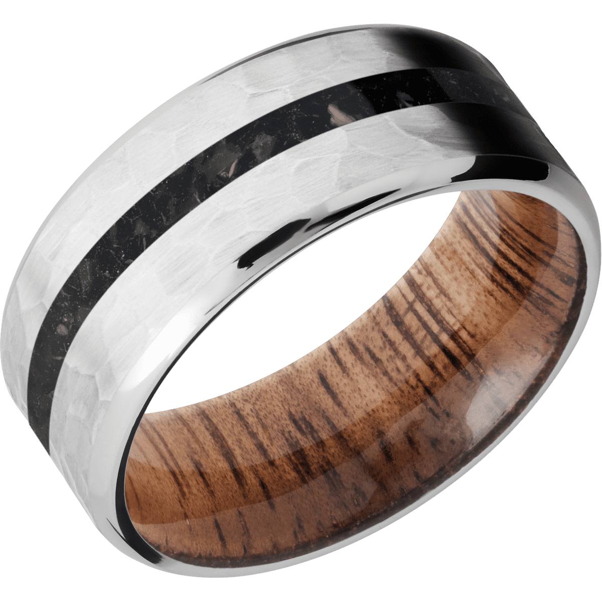 Cobalt Chrome + Hammer , Polish Finish + Koa
