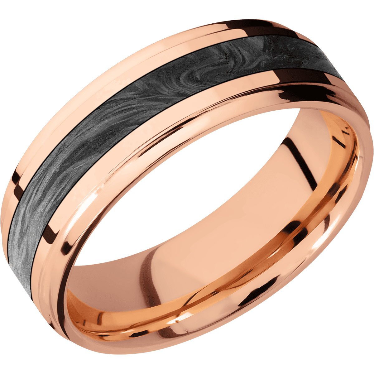 14K Rose Gold + Polish , Polish Finish
