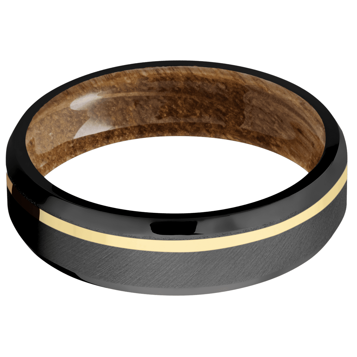 Zirconium + Anglesatin , Polish Finish + Whiskey Barrel