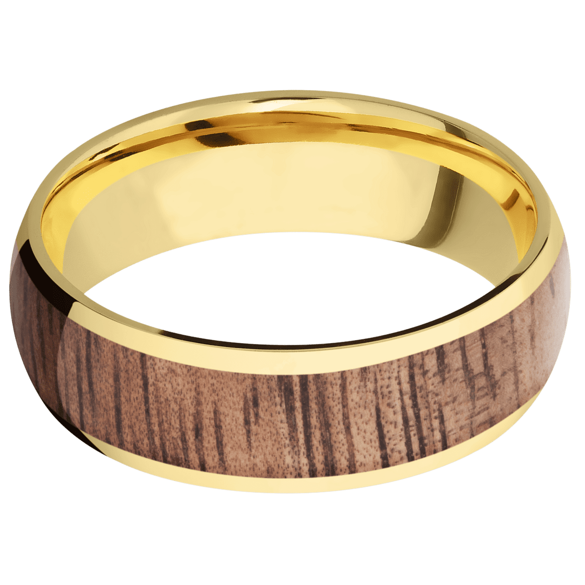 14K Yellow Gold + Polish Finish