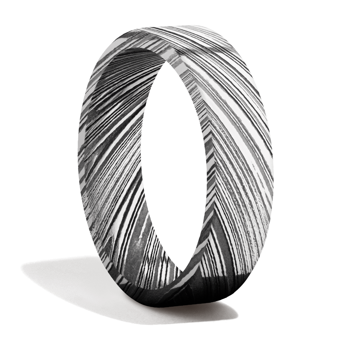 Damascus Steel + Acid Finish
