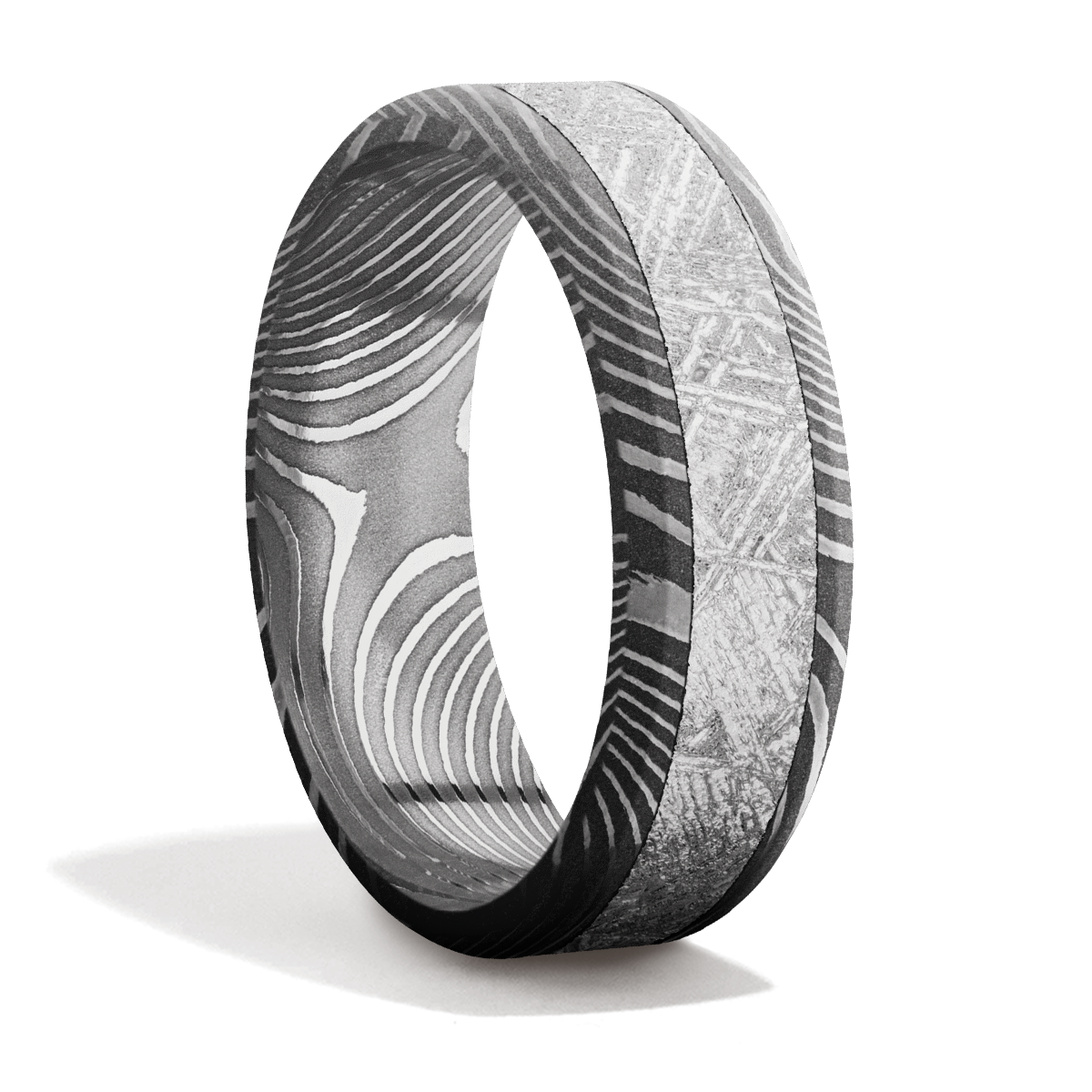 Damascus Steel + Meteorite + Acid Finish