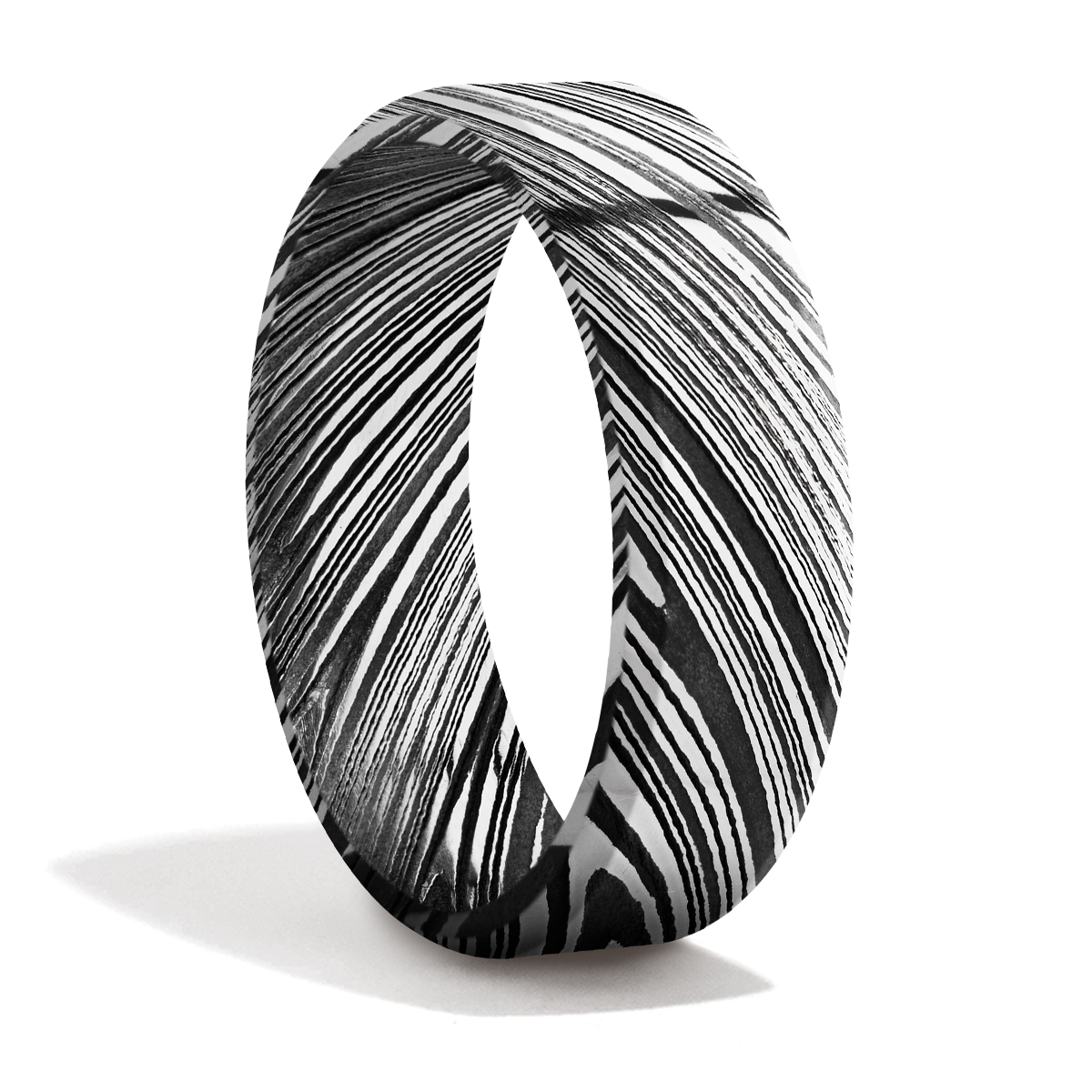 Damascus Steel + Acid Finish