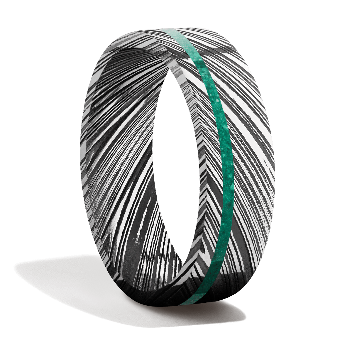 Damascus Steel + Crushed Stone + Acid Finish