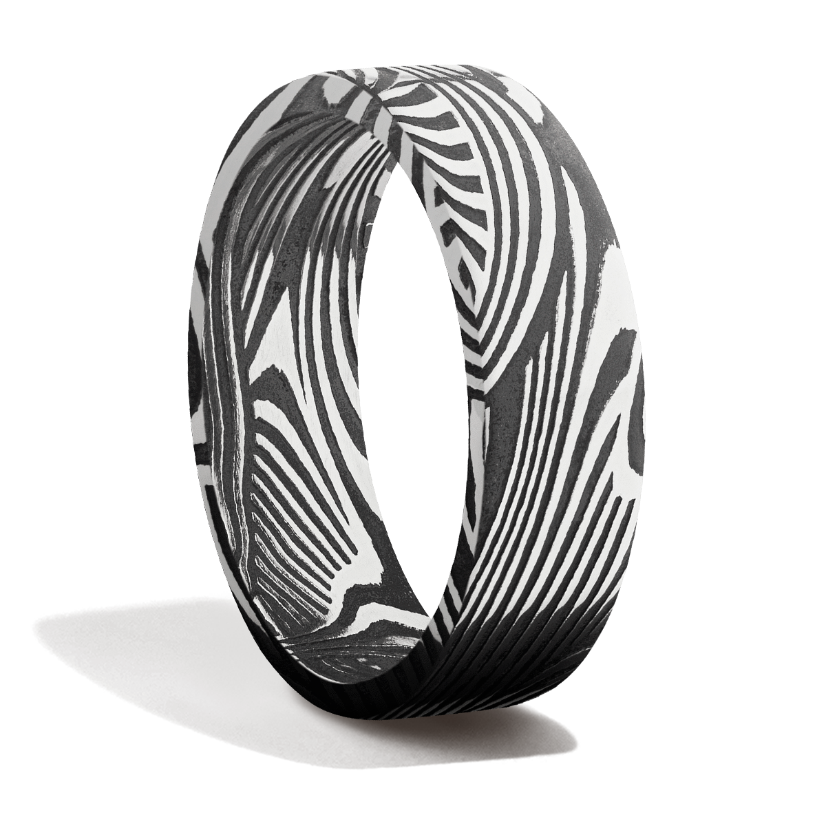 Damascus Steel + Acid Finish