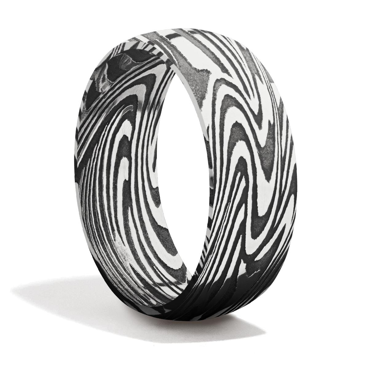 Damascus Steel + Acid Finish